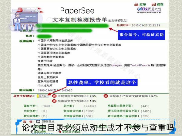 论文中目录必须总动生成才不参与查重吗