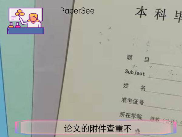 论文的附件查重不