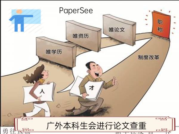 广外本科生会进行论文查重
