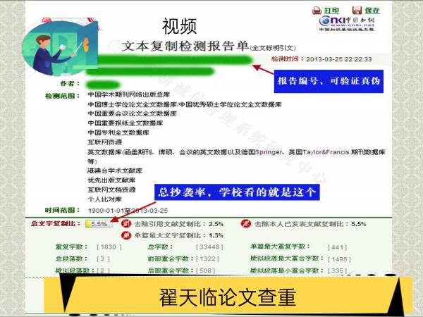 翟天临论文查重视频