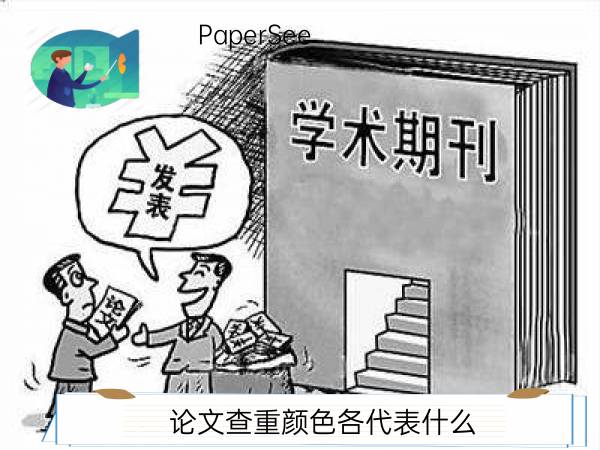 论文查重颜色各代表什么